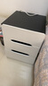 幻狐床头柜卧室小型家具柜子收纳柜储物柜轻奢床头置物柜简易主卧边柜 【大容量三抽】黑白色50*40*56cm 实拍图
