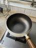 冀铁锤钛陶瓷大肚锅家用不粘炒锅健康聚油平底炒菜锅燃气电磁炉通用24cm 实拍图