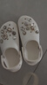 卡骆驰crocs经典云朵老爹鞋洞洞鞋时尚百搭女鞋拖鞋一脚蹬|206750 白色-100(含智必星) 35 (220mm) 实拍图