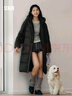 森马（Semir）陈都灵同款羽绒服女90绒长款三防冬宽松连帽外套简约109724113001 实拍图
