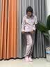 俞兆林珊瑚绒睡衣女士秋冬加厚冬天冬季中老年法兰绒家居服送妈26年新款 NSCJF-浅紫白条绣花 K331 L （建议100-120斤） 实拍图
