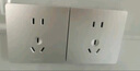 公牛（BULL）开关插座二位电脑带电视六类插座G12T223B奶油风太空银 实拍图
