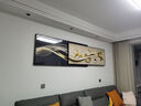 墨派（Mopai）现代轻奢客厅沙发背景墙装饰画2025新款叠加画极简高级感挂画 富饶之线 240x65cm(适合3.5米沙发)晶瓷 实拍图