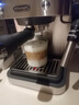 德龙（Delonghi）咖啡机 意式半自动家用15Bar泵压专业压力计 美式咖啡 快速加热技术 可调式奶泡 金属机身EM450.M 银色 小巧机身 稳定压力 定制杯量 自动关机 实拍图