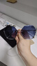 LESCA LUNETIER新潮女网红防紫外线太阳眼镜渐变进蓝色七夕 实拍图