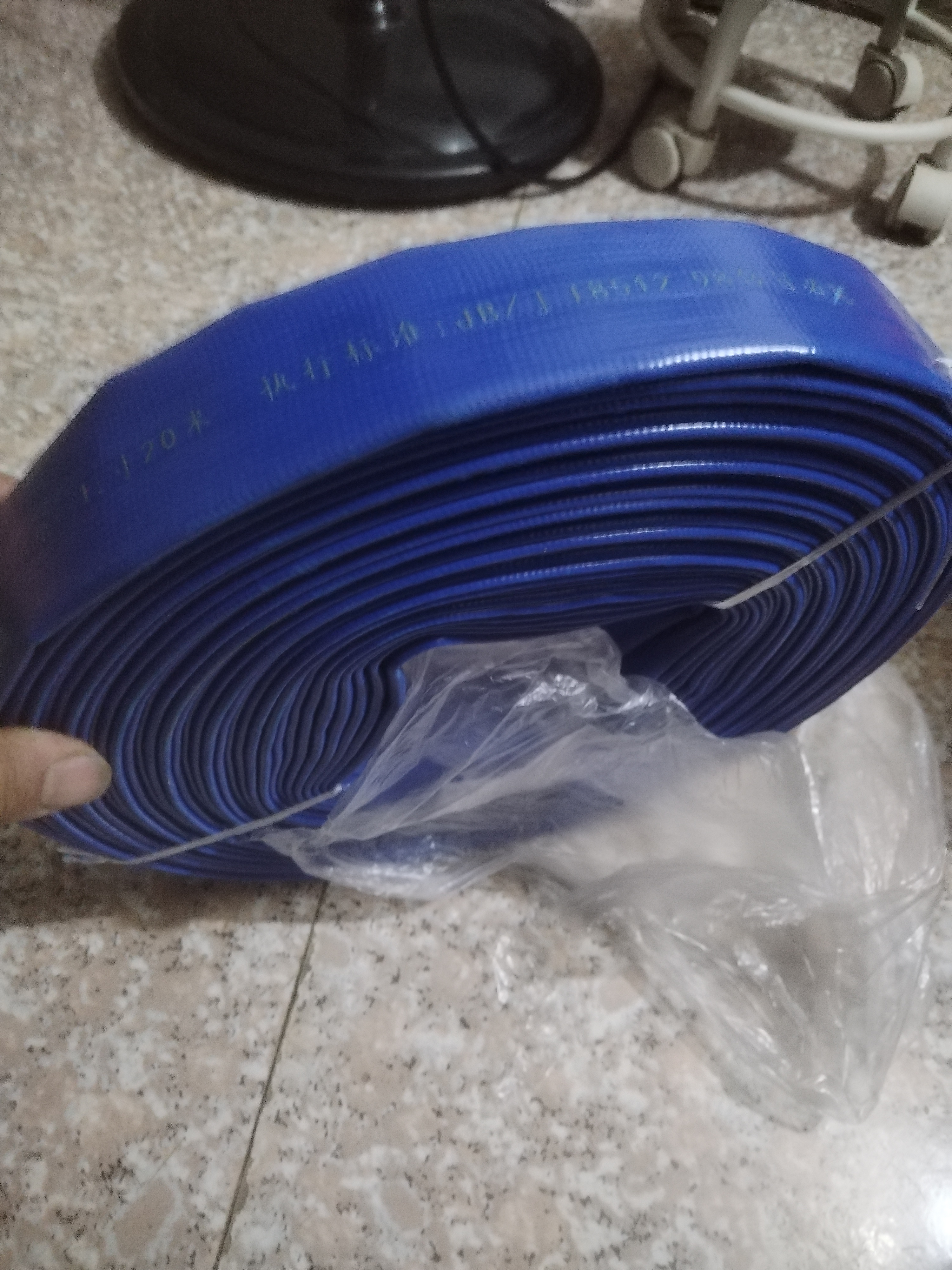 鸣海鲸农用水带灌溉PVC软管高压水管浇地水带涂塑1寸2寸2.5寸3寸 1寸优级耐磨7斤20米送接头 海鲸牌 实拍图