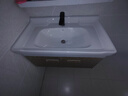 摩坦（MOTAN）一体陶瓷盆半嵌入式台中盆单盆洗面盆洗脸盆台盆艺术盆方形洗手盆 80*47单盆（下水件+胶） 实拍图