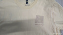 真维斯（Jeanswest）t恤男短袖潮流潮牌宽松纯棉夏季男士半袖男女重磅220g体恤衣服男R 面料升级220G-浅米（摘星星) M 【宽松拍大一码】 实拍图