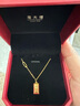 周大福 金条金砖吊坠项链套链(工费880)40cm约7.4g F226470礼物 实拍图