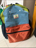 SHUKIKU儿童书包幼儿园背包防丢户外旅游防泼水超轻双肩包橙红S+码 实拍图