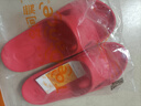足间舞凉拖鞋男女春夏季情侣拖鞋 家居室内浴室防滑居家轻便一字型迷彩韩版时尚外穿拖鞋1912 红色 38 实拍图