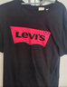 Levi's李维斯情侣美式宽松印花时尚简约舒适潮流纯棉圆领短袖T恤 黑色 002A0-0001 XL 实拍图
