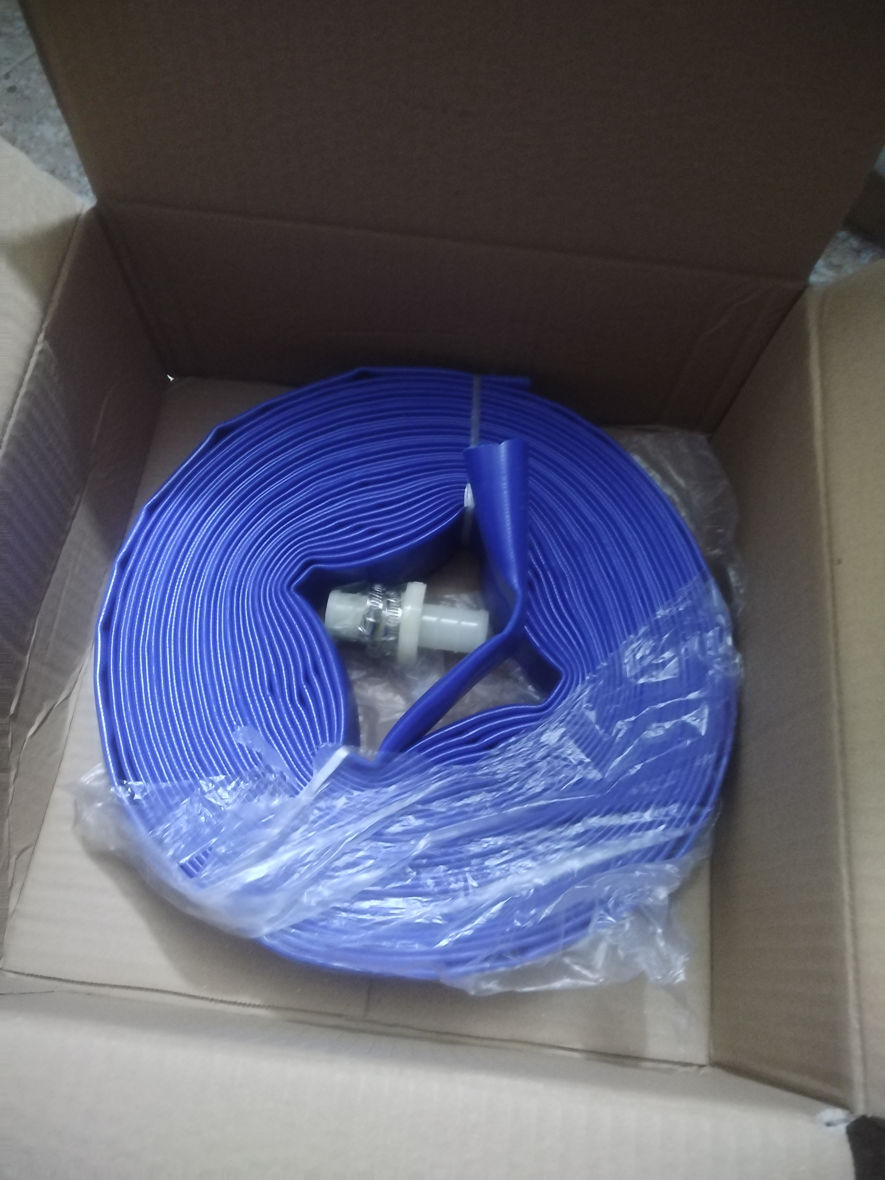 鸣海鲸农用水带灌溉PVC软管高压水管浇地水带涂塑1寸2寸2.5寸3寸 1寸优级耐磨7斤20米送接头 海鲸牌 实拍图