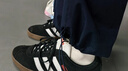 adidas T头鞋 VL COURT复古板鞋德训鞋男女阿迪达斯轻运动   黑色/白色JS3004   40 实拍图