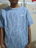 左西男童夏装套装2026新款夏季儿童短袖速干运动服男孩衣服 蓝色 140 实拍图