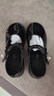 富罗迷女童皮鞋春秋季时尚透气小女孩公主鞋校园演出礼服鞋 黑色 34  实拍图