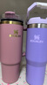 STANLEY拎拎杯吸管杯水杯保温杯大容量办公车载不锈钢杯子887ML-丁香紫 实拍图