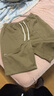 马登工装法式卡其色纯棉运动短裤男帆布休闲直筒五分裤男士夏季 卡其色 M 实拍图