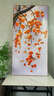 墨派 手绘油画玄关装饰画竖版花开富贵入户走廊过道背景墙壁画免打孔 柿柿如意 A 款 40*80cm精致手绘 实拍图