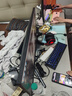 灏森梦双人电脑桌简约台式家用电竞游戏桌卧室办公书桌学习桌写字桌子 【双人位】带层架-灰色180*60CM 实拍图