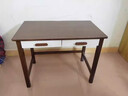罗森（LUOSEN）实木书桌小户型学习电脑桌带抽写字办公桌1m胡桃 实拍图