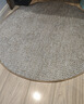 侘寂风圆形地毯客厅沙发茶几毯卧室床边毯书房电脑转椅垫耐脏地垫 云素-微光（暖色轻奢高档舒适） 直径100CM（加厚包边吸水TPR） 实拍图