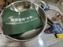 韩笑食品级纯316不锈钢炒锅无涂层家用圆底燃气炉电磁炉炒菜锅不粘锅 316钢圆底炒锅【配三件套】 32cm 实拍图