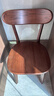 源氏木语实木餐椅北欧风橡木靠背椅家用多材质休闲椅现代简约餐厅吃饭椅子 橡木胡桃色0.47m椅*4(一包四把) 实拍图