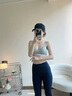 Calvin Klein内衣女士莫代尔混纺舒适上托ck轻运动无钢圈软支撑轻薄背心式文胸 P7A-椰青灰 S 实拍图