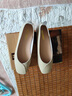 木林森女鞋单鞋女浅口一脚蹬软底鞋平底休闲小皮鞋百搭休闲鞋 杏 39  实拍图