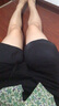 无印良品（MUJI）女式 水洗 平纹 短裤女夏 裤子 休闲短裤 多巴胺纯棉全棉BEC27A3S 黑色 M 160/66A 实拍图