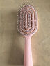 名创优品（MINISO）梳子升级款迷你便携立式骨梳美发梳造型梳礼物 带清洁刷 粉色 实拍图