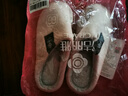 洁丽雅棉拖鞋女秋冬季室内家居防滑保暖拖鞋厚底毛毛女士家用男棉鞋外穿 粉红 38-39 (适合37-38码) 实拍图