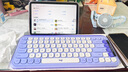 罗技（Logitech）POP ICON KEYS键盘泡泡键盘无线蓝牙双模AI轻音办公键盘无线鼠标键鼠套装送女生女友礼物 POP ICON COMBO紫色 实拍图
