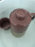 京东京造 宜兴紫砂杯手工泡茶杯【原矿紫泥】茶水分离平安喜乐杯410ml礼盒 实拍图