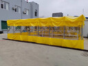 什嘉航推拉雨棚移动蓬活动伸缩式遮阳棚户外防雨大排档帐篷仓库停车摆摊 宽3米*长4米*高2.5米 顶布+架子 实拍图