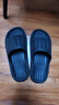 洁丽雅踩屎感拖鞋男夏季室内防滑防臭家居家用浴室洗澡男士凉拖鞋夏天 黑色 42-43 【适合41-42码】 实拍图