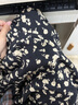 百图betu女装春夏新款印花连衣裙显瘦可调节吊带连衣裙女2403T99 黑色 M 实拍图