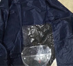 雨航（YUHANG）骑行雨衣雨披单人一体式连体电动电瓶车遮风挡雨批 藏青 实拍图