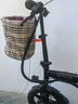 凤凰（Phoenix）电动自行车折叠电动车锂电池小型代驾车男女式成人电助力车 小武仕 黑色/折叠款/48V可提电池 10AH电动续航30km 实拍图
