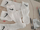 耐克耐克袜子 男女运动袜 中筒 吸汗AJ篮球袜跑步棉袜 3双装中袜【白色】SX7677-100 M (38-42码) 实拍图