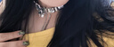 靓做小众ins暗黑风黑色蝴蝶项链朋克choker甜酷辣妹项颈链锁骨链铃铛 黑色蝴蝶项链1条 实拍图