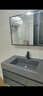 艺昕智能浴室柜卫生间洗脸盆柜组合实木岩石一体盆洗漱台洗手盆柜 智能-轻奢灰90云岩石一体盆 实拍图