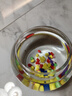 易萌桌面鱼缸 金鱼缸  家用客厅小鱼缸 水培容器小型圆形玻璃鱼缸15cm 实拍图