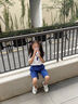 青青世界深圳校服小学生凉感透气柔软舒适运动服男女短裤夏长裤薄吸湿排汗 特版小学夏运套装（女) 130 实拍图