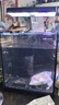 老漁匠桌面智能鱼缸超白玻璃客厅卧室小型家用水族箱造景生态金鱼乌龟缸 mini智能生态缸黑长22cm【集成养鱼器材 】 实拍图