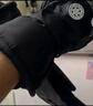 目丸保暖手套男女户外冬天骑行防寒风加绒厚触屏女防水冬季棉滑雪手套 9#深灰色 深度暖手套-男款 实拍图