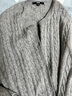 优衣库女装纽花圆领针织开衫/毛衣外套空调衫通勤秋冬新款481477 03 灰色 3XL 实拍图