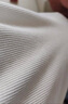 优衣库女装罗纹亨利领T恤/长袖修身短款内搭打底25新款479591 01 乳白色 XS /150/76A 实拍图