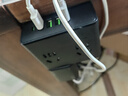 【京东物流】正品N6桌面充电站插排插线板USB插座接拖线板多口快充电器多功能电源插板便携魔盒 暗夜黑快充4位+4USB+1Type-C4.8M 实拍图